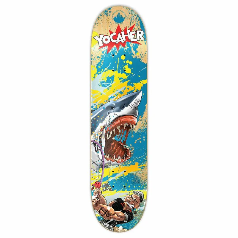 Skateboard Deck with Specialty Wood Plys-Yocaher Graphic Skateboard Deck - Retro Series - Fishing